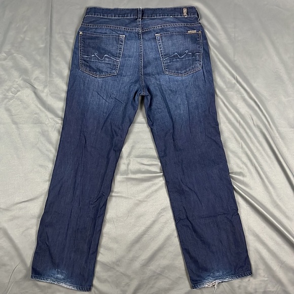 7 For All Mankind Men's Austyn Relaxed Straight Jeans | 34 Waist - Picture 2 of 5